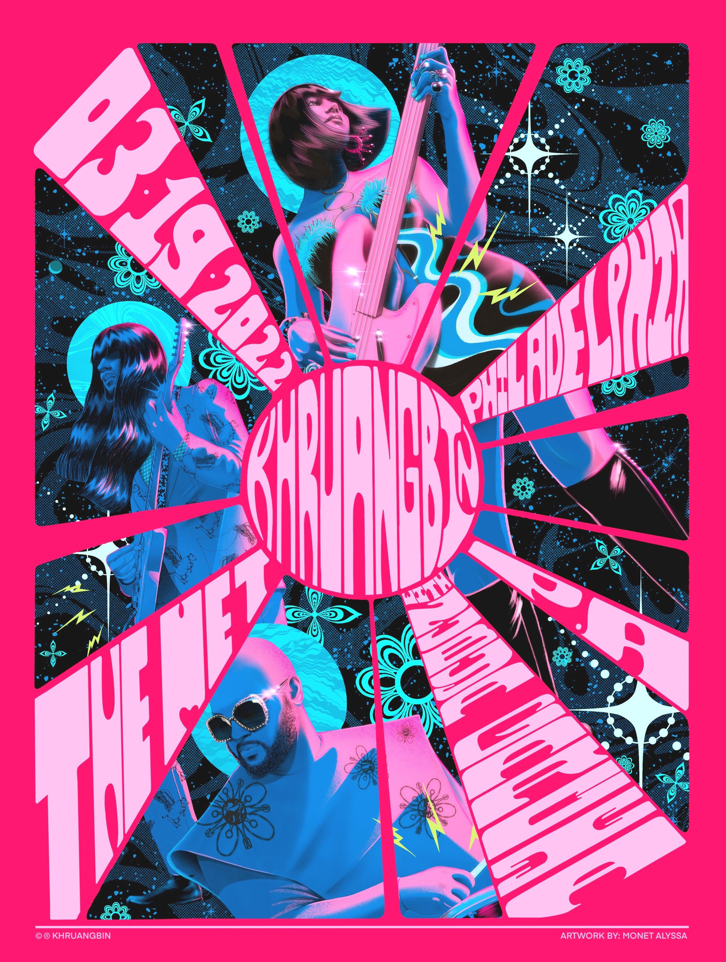 Khruangbin Philadelphia Limited Edition Poster — Monet Alyssa